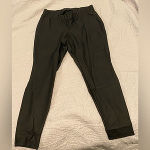 Faux leather pants